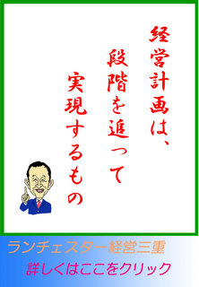 経営計画は、段階を追って実現するもの